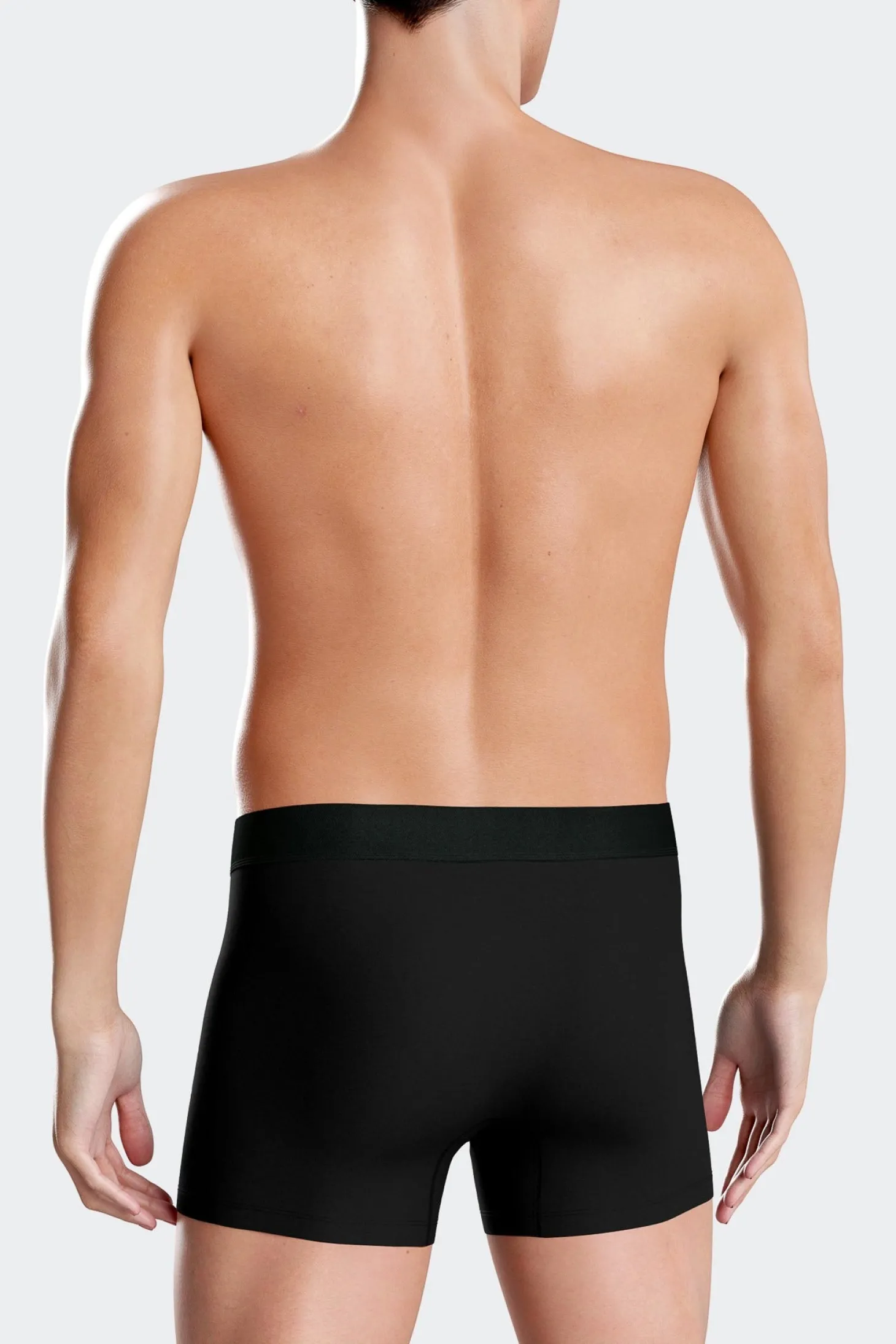 Set of 2 pink stretch cotton boxers with graphic micro patterns