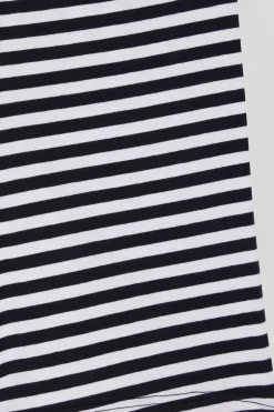 Set of 2 white and striped stretch cotton boxers