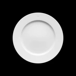Set of 6 White Limoges porcelain dessert plates