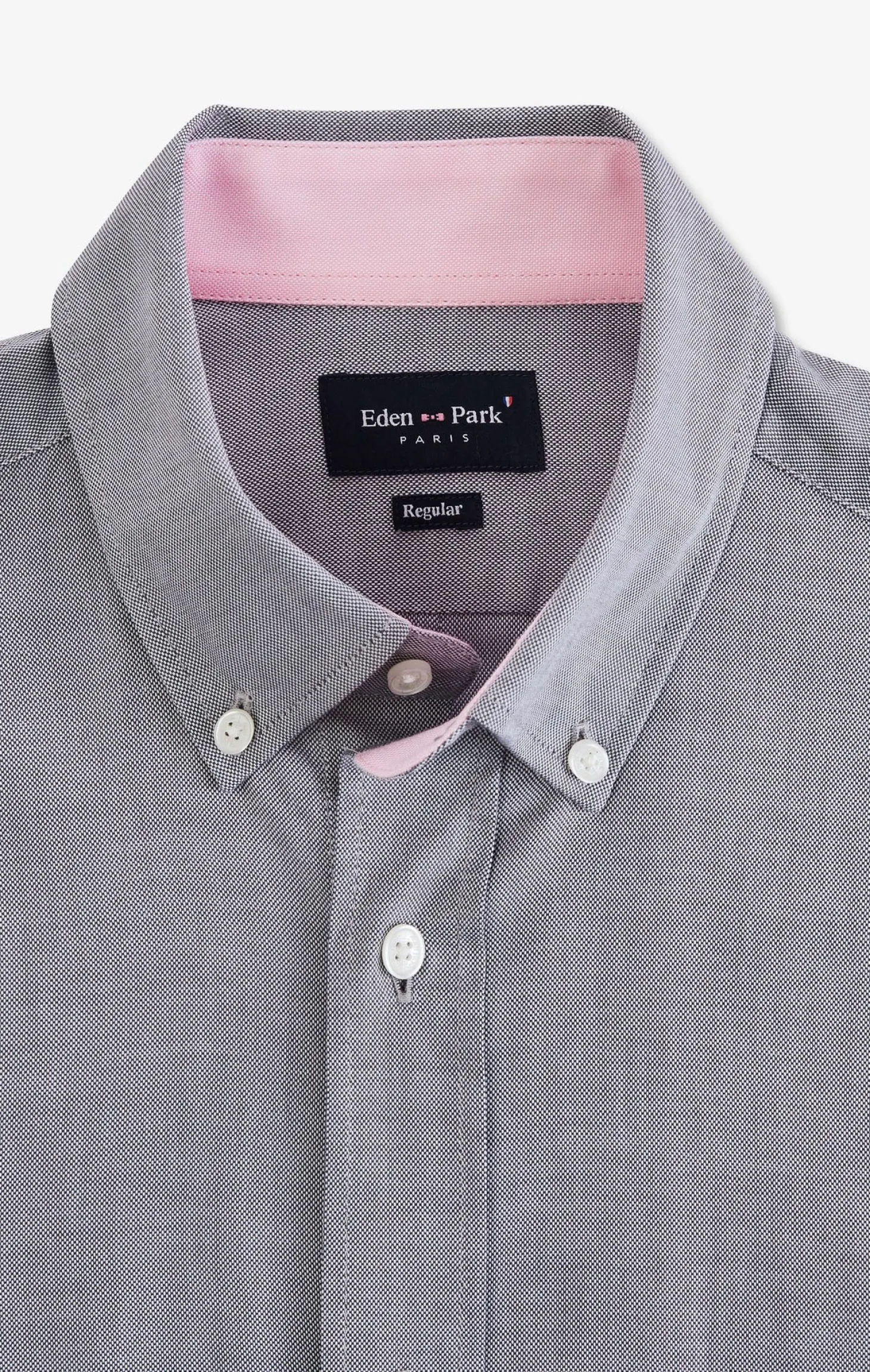 Short sleeved grey cotton shirt