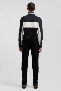 Slim black mixed stretch denim jeans