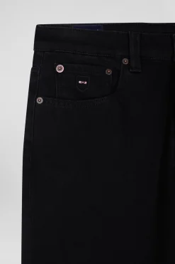 Slim black mixed stretch denim jeans