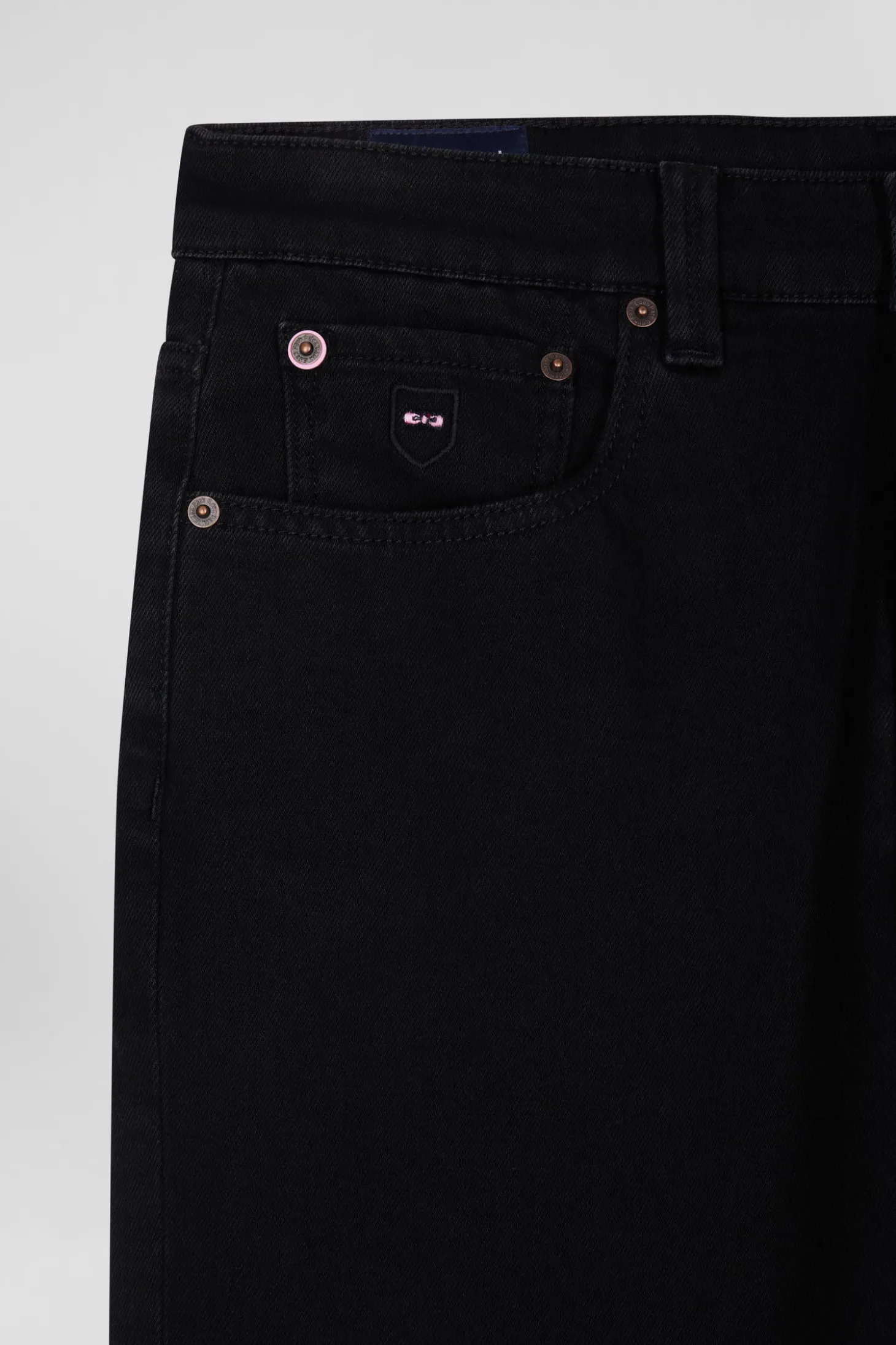 Slim black mixed stretch denim jeans