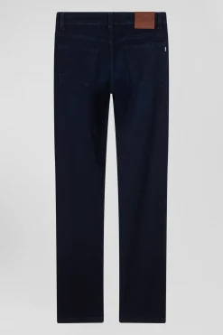 Slim navy blue stretch denim jeans