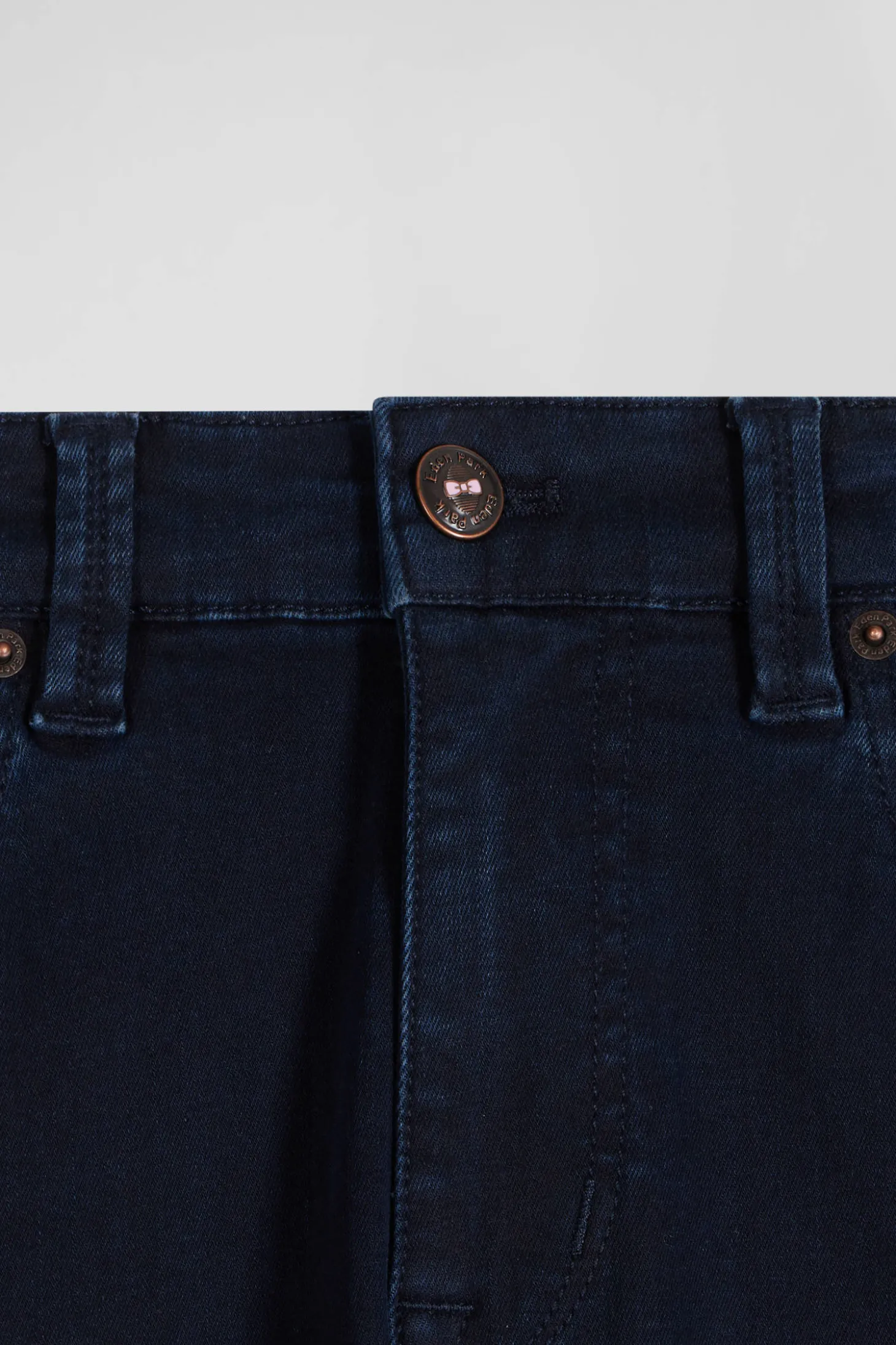 Slim navy blue stretch denim jeans