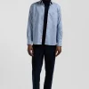 Slim sky blue cotton shirt