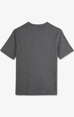 V-neck grey light pima cotton t-shirt