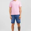 V-neck pink light pima cotton t-shirt