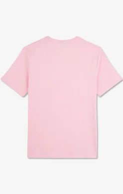 V-neck pink light pima cotton t-shirt