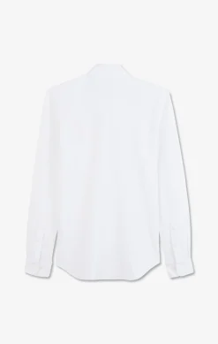 White cotton pinpoint shirt