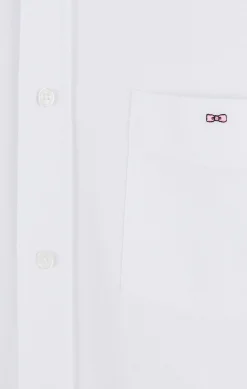 White pinpoint cotton shirt
