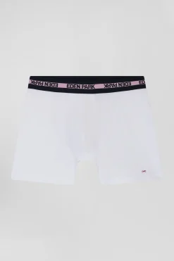 White stretch cotton boxers