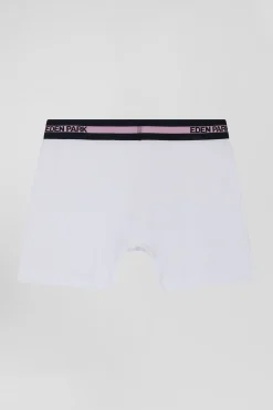 White stretch cotton boxers
