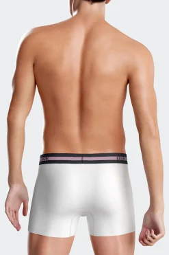 White stretch cotton boxers