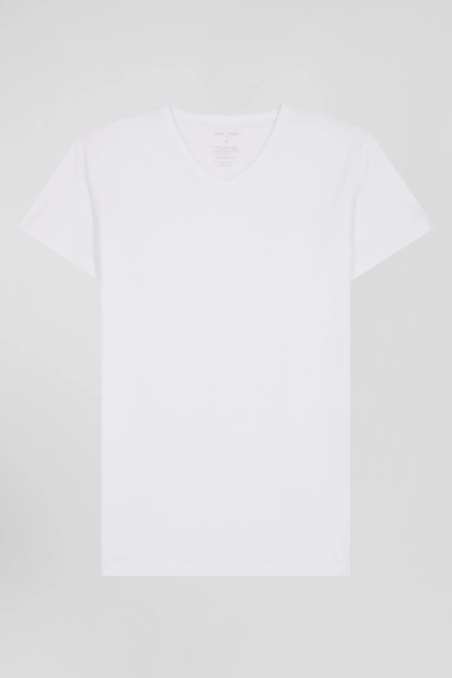 White stretch cotton T-shirt