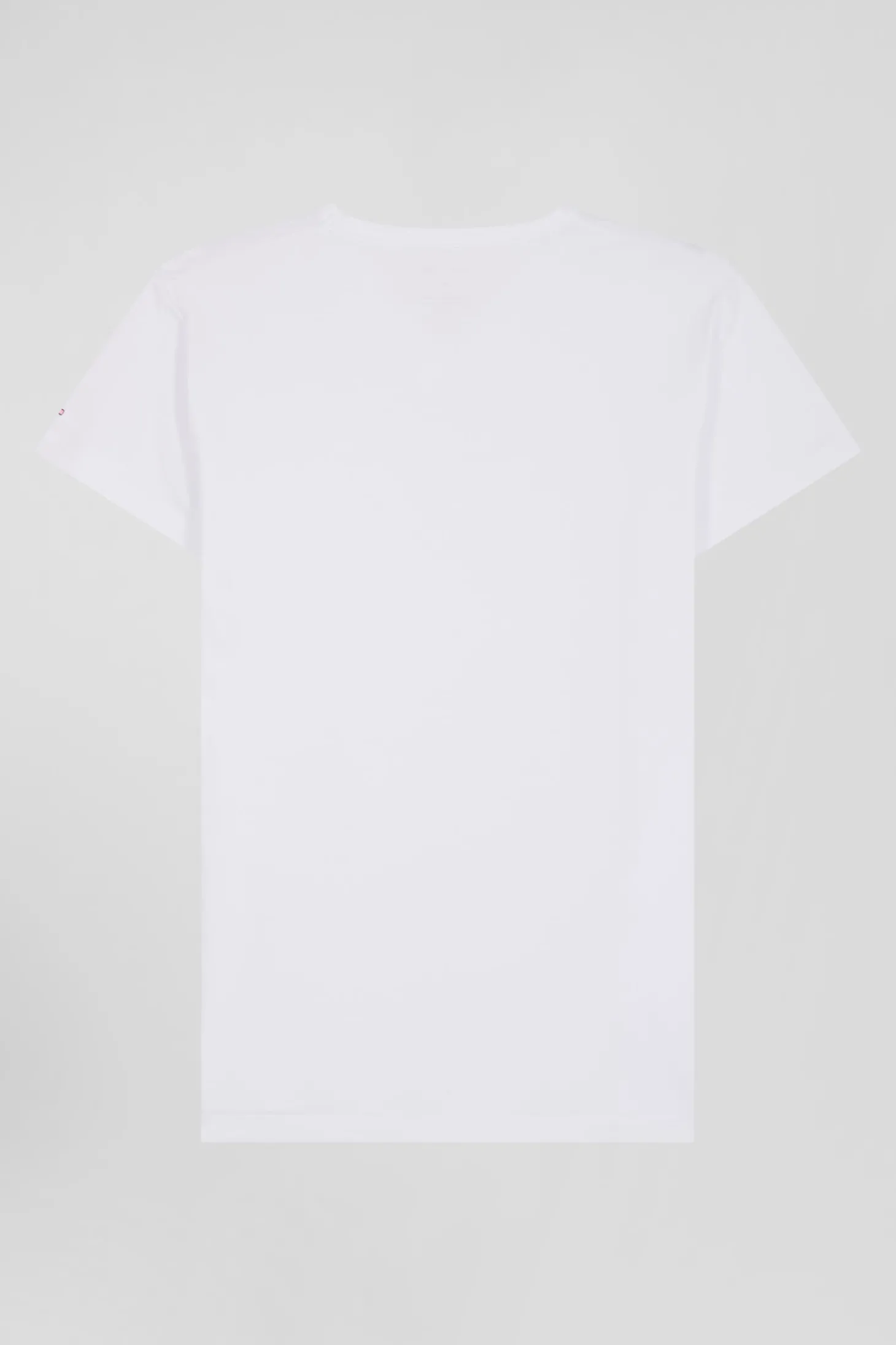White stretch cotton T-shirt
